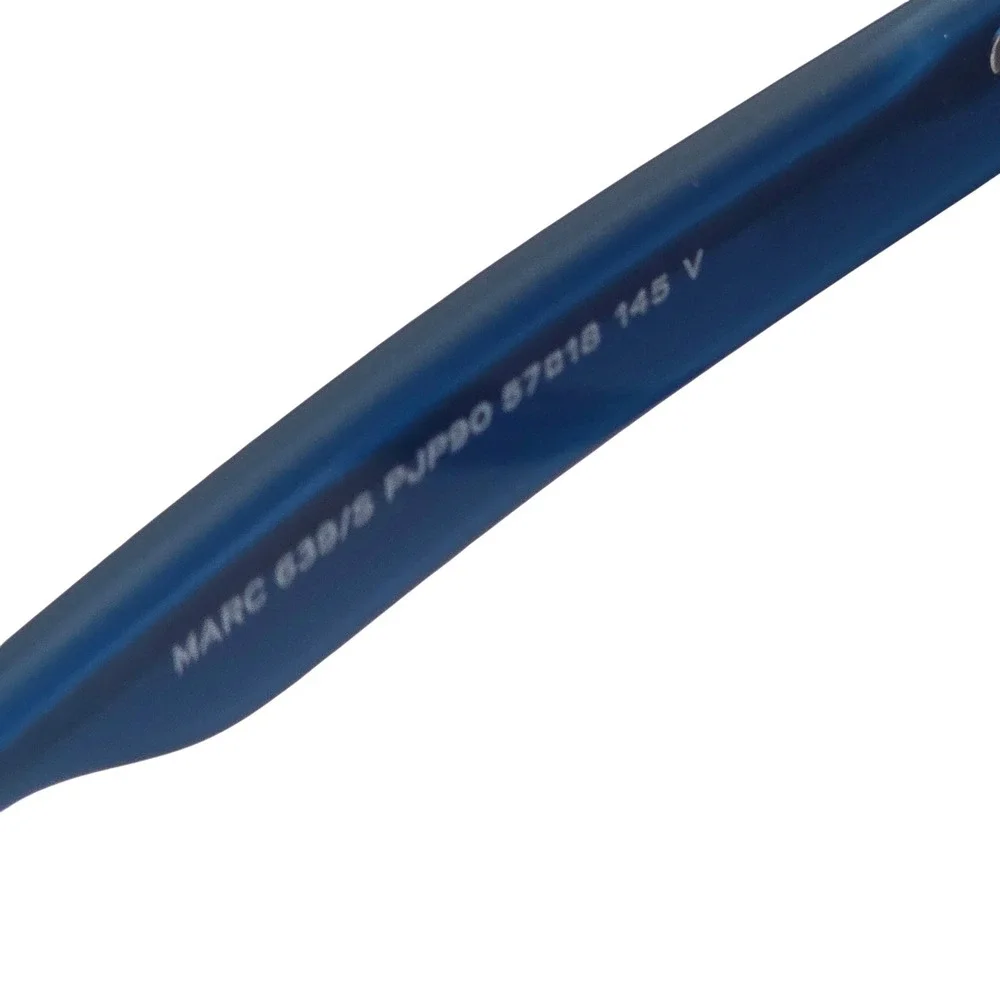 Marc Jacobs 639/S PJP9O Matte Blue Square Flat Top Sunglasses Mens 57-18-145
